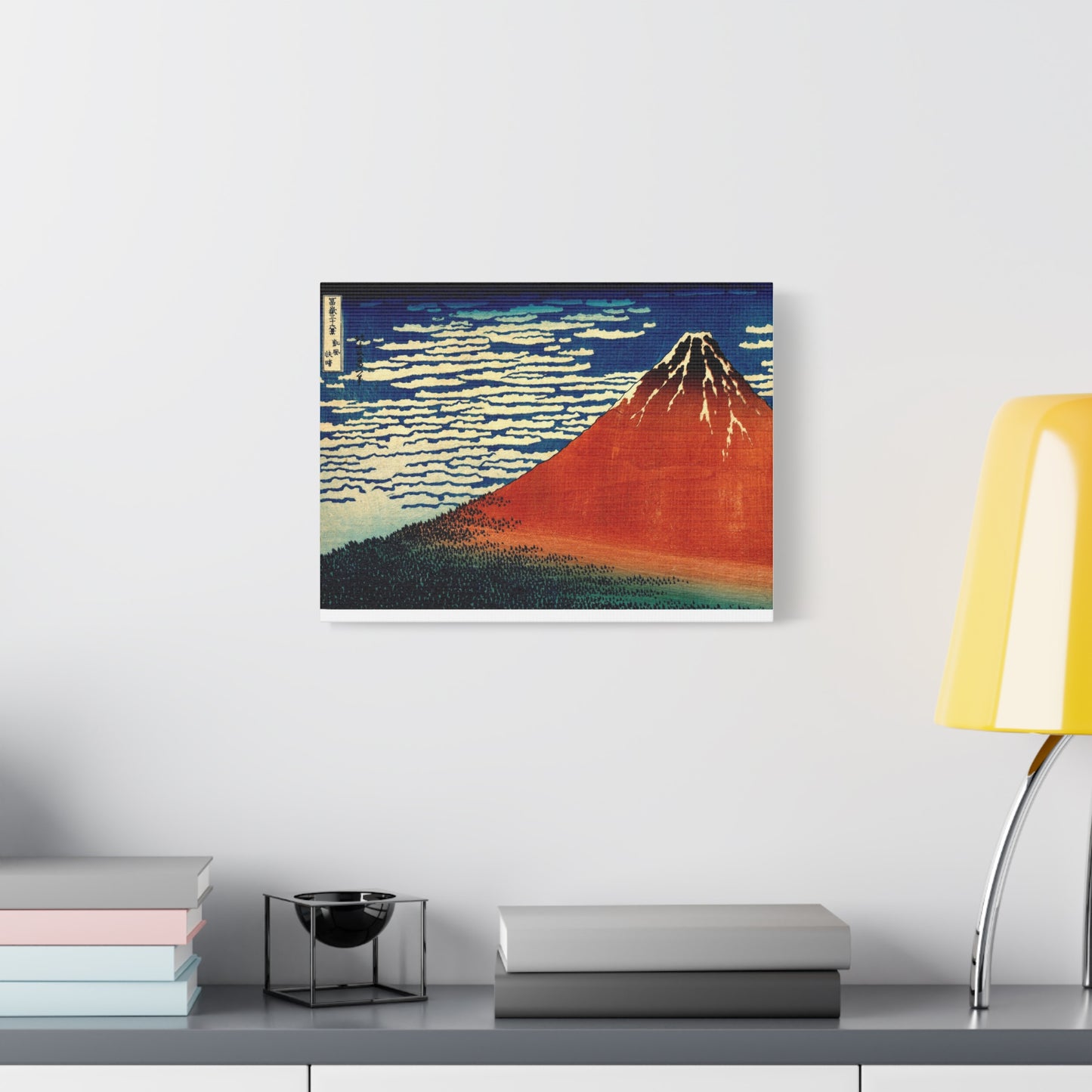 Red Fuji Canvas Print - Hokusai Fine Wind Clear Morning Japanese Ukiyo-e Wall Art