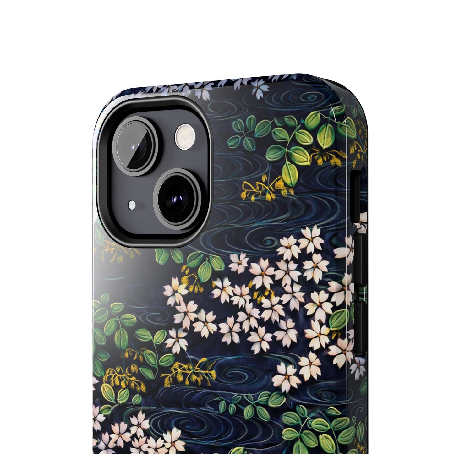 Sakura River Night Phone Case – Japanese Chiyogami Inspired Design