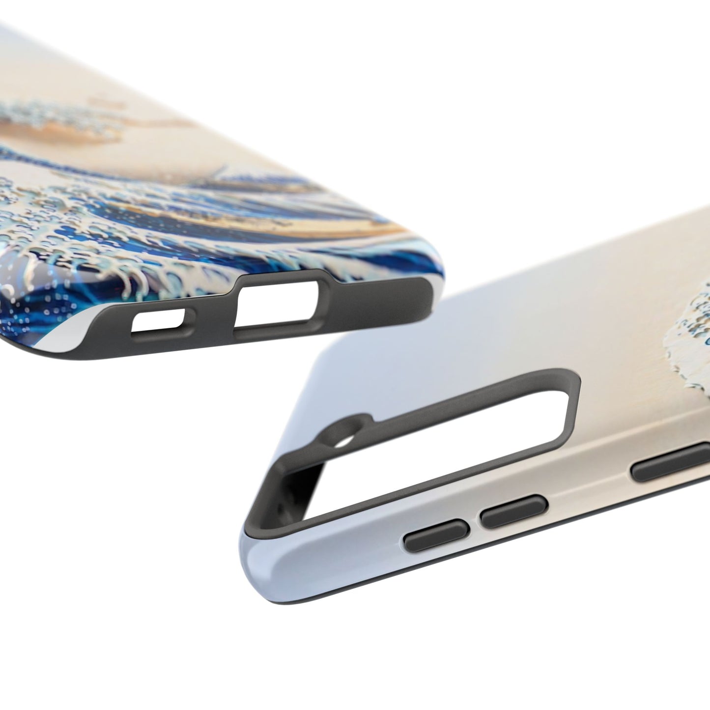 Japanese Great Wave Morning Glow Phone Case | Hokusai 3D Art | Edo Era Masterpiece