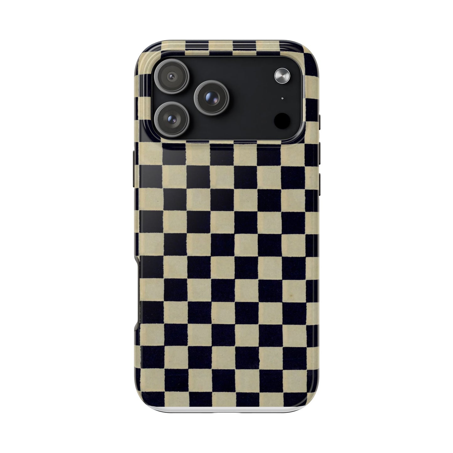 Ichimatsu Check Phone Case | Japanese Chiyogami Art | Taisho Modern Design 1926