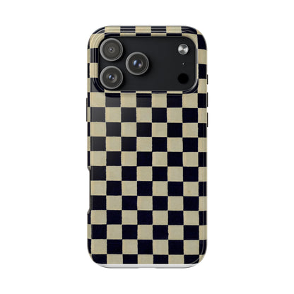 Ichimatsu Check Phone Case | Japanese Chiyogami Art | Taisho Modern Design 1926