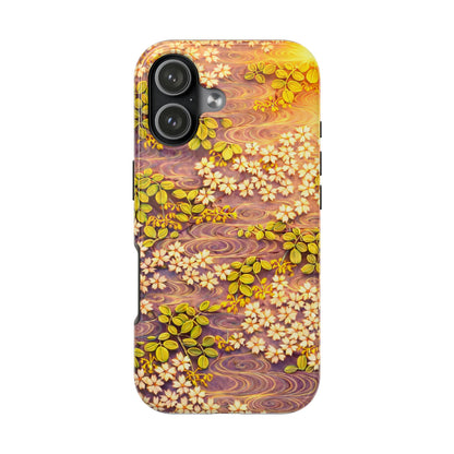 Sakura River Morning Light Phone Case – Japanese Chiyogami Inspired