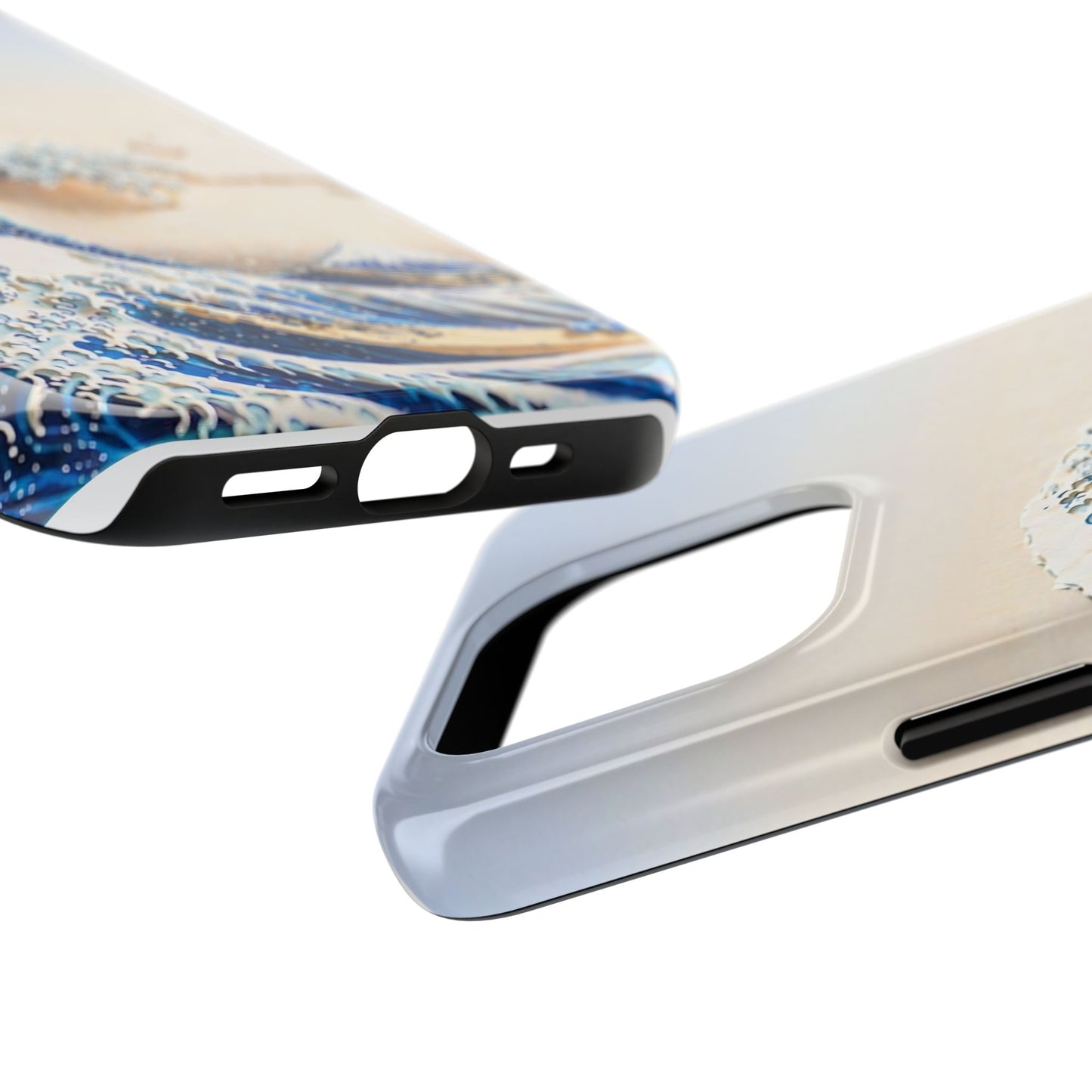 Japanese Great Wave Morning Glow Phone Case | Hokusai 3D Art | Edo Era Masterpiece