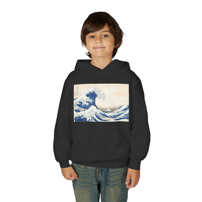 Great Wave off Kanagawa Kids Hoodie - Hokusai Japanese Art Youth Sweatshirt