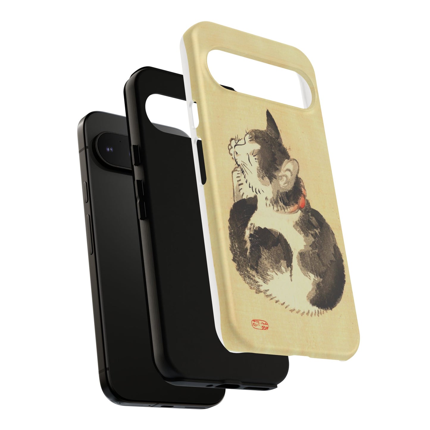 Sleeping Cat iPhone Case | Meiji Era Japanese Ink Painting | Ukiyo-e Art Phone Case | Vintage Japan Cat Gift