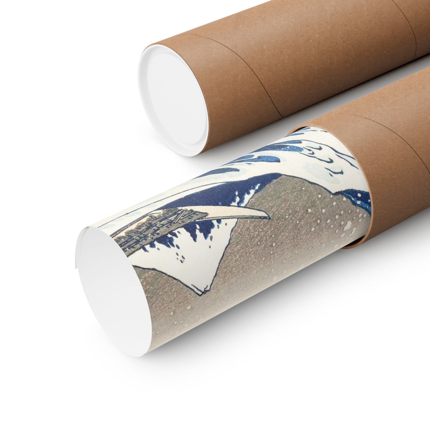 Hokusai Wave Matte Poster — The Great Wave Off Kanagawa Horizontal Print