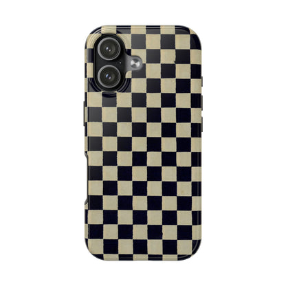 Ichimatsu Check Phone Case | Japanese Chiyogami Art | Taisho Modern Design 1926