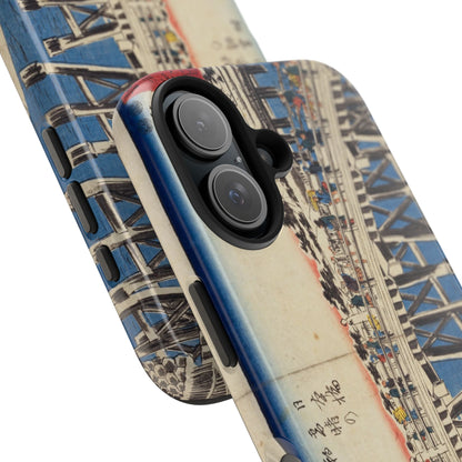 浮世絵ブリッジ・ミニマルスマホケース Ukiyo-e Bridge Minimalist Phone Case