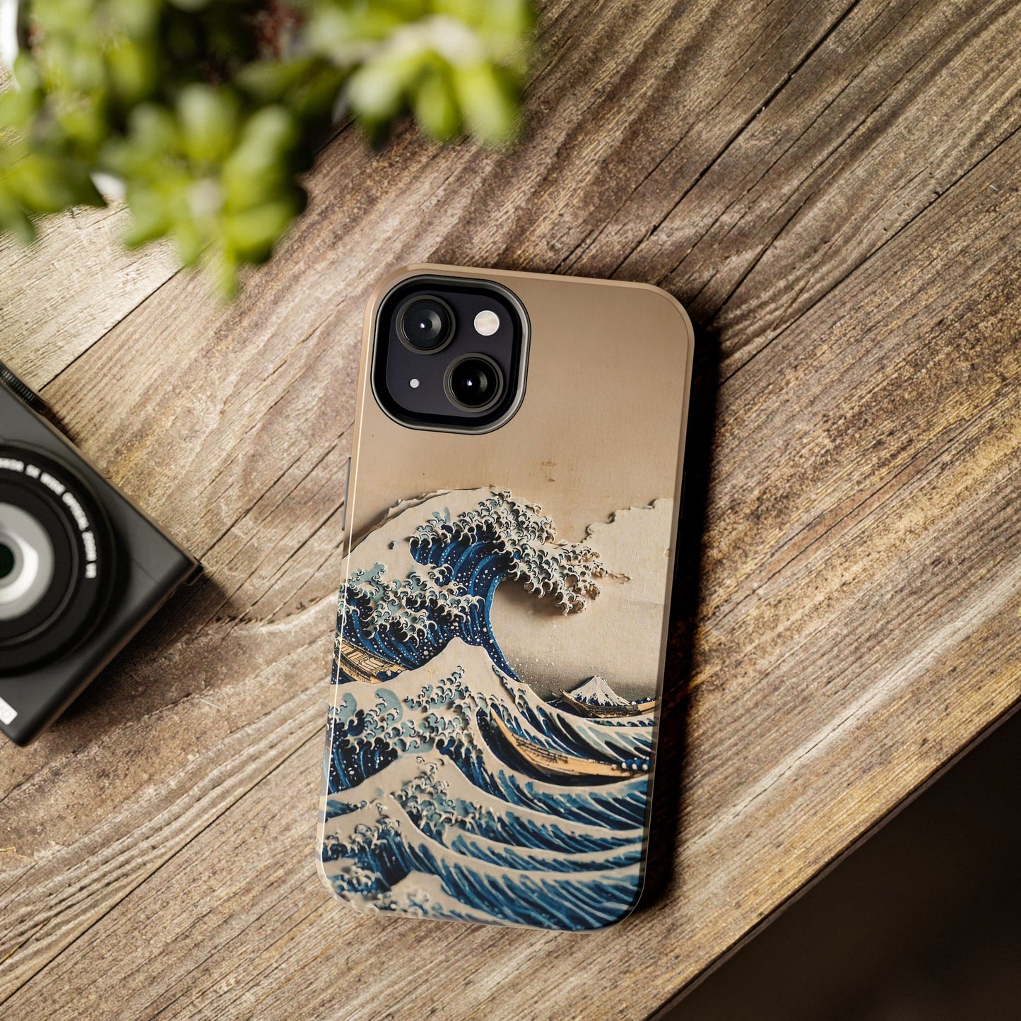 Japanese Great Wave Phone Case | Hokusai Katsushika 3D Art | Edo Era Masterpiece | Fuji Mountain