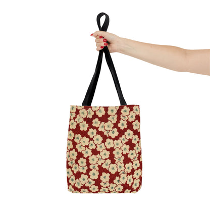 Japanese Sakura Tote Bag - Taisho Era Chiyogami Washi Pattern Vintage Design