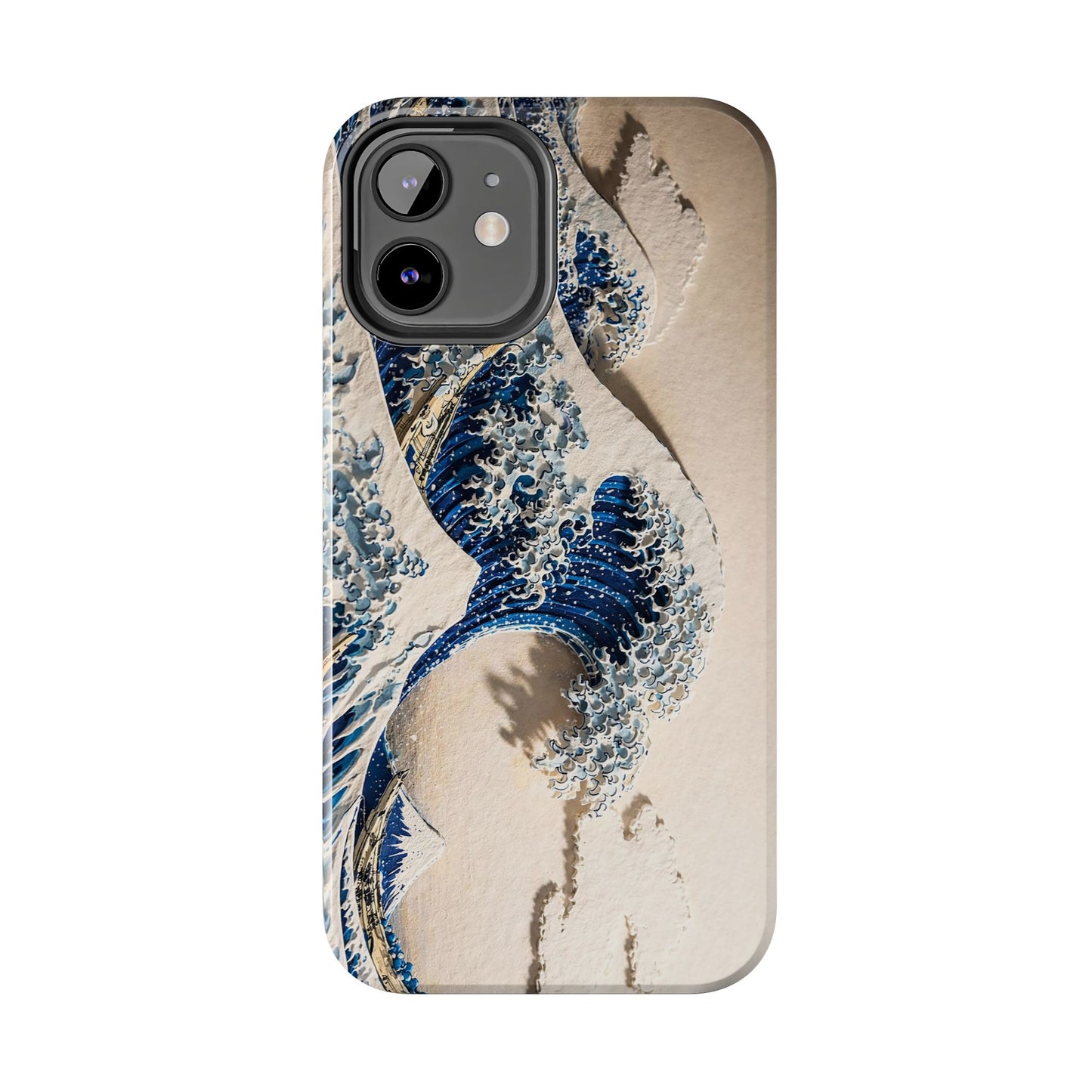 Great Wave 3D Embossed Tough Phone Case – Hokusai Japanese Art