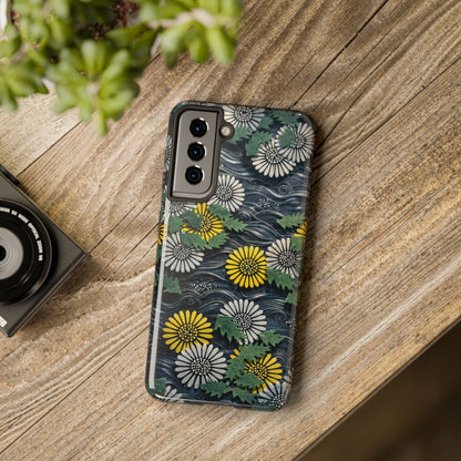 Japanese Dandelion Moonlight Tough Phone Case | Kamisaka Sekka 1901 | Meiji Era Art