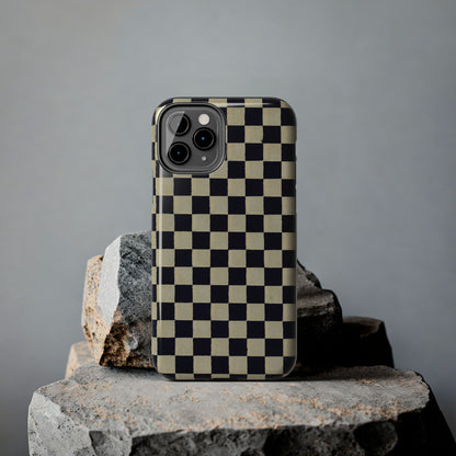 Ichimatsu Check Phone Case | Japanese Chiyogami Art | Taisho Modern Design 1926