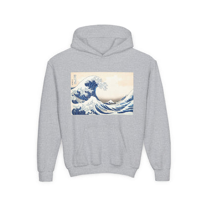 Great Wave off Kanagawa Kids Hoodie - Hokusai Japanese Art Youth Sweatshirt