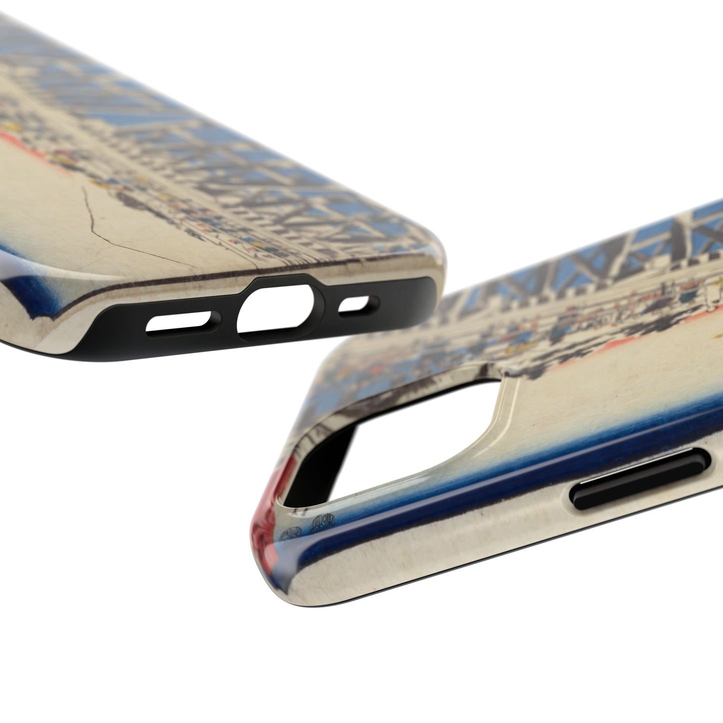 浮世絵ブリッジ・ミニマルスマホケース Ukiyo-e Bridge Minimalist Phone Case