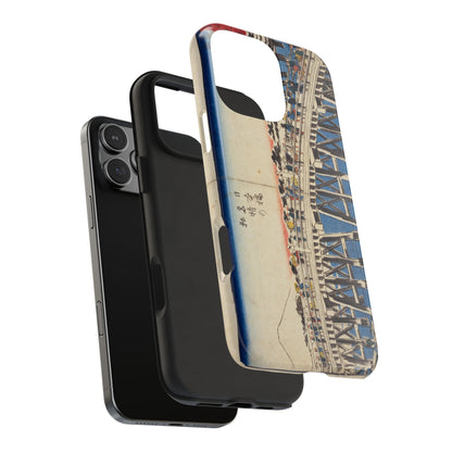 浮世絵ブリッジ・ミニマルスマホケース Ukiyo-e Bridge Minimalist Phone Case