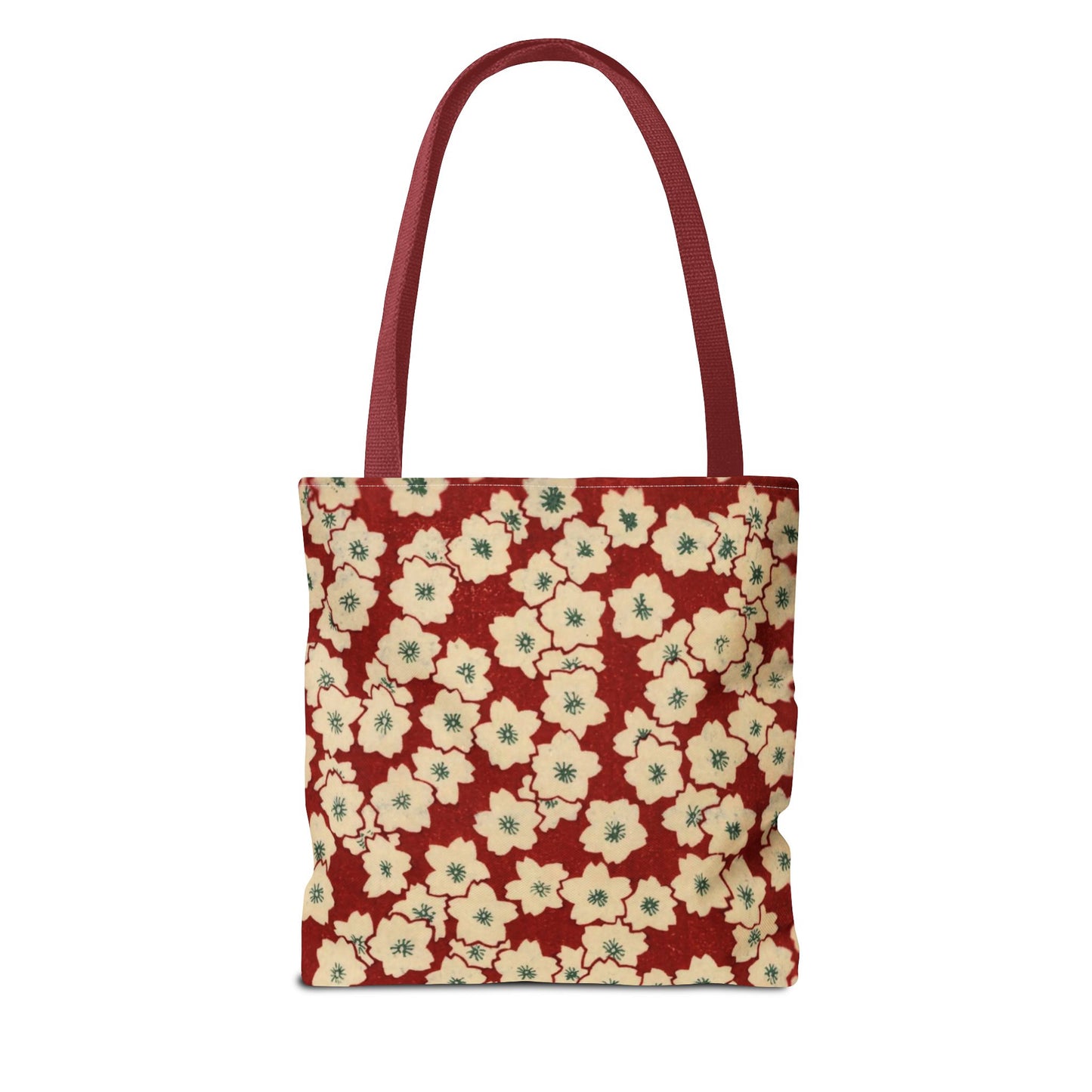 Japanese Sakura Tote Bag - Taisho Era Chiyogami Washi Pattern Vintage Design