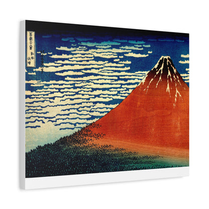 Red Fuji Canvas Print - Hokusai Fine Wind Clear Morning Japanese Ukiyo-e Wall Art