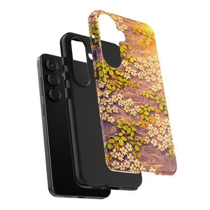 Sakura River Morning Light Phone Case – Japanese Chiyogami Inspired