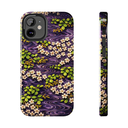 Sakura River Phone Case – Japanese Chiyogami Inspired Design