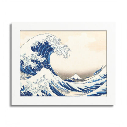 The Great Wave off Kanagawa – Katsushika Hokusai |  Japanese Ukiyo-e Fine Art Framed Poster |  Vintage Wall Art Print