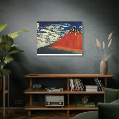 Red Fuji Canvas Print - Hokusai Fine Wind Clear Morning Japanese Ukiyo-e Wall Art
