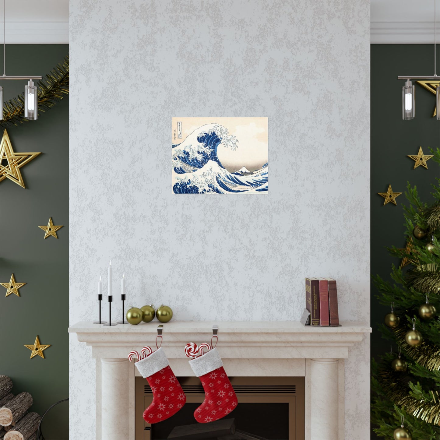 Hokusai Wave Matte Poster — The Great Wave Off Kanagawa Horizontal Print