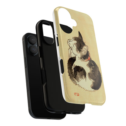 Sleeping Cat iPhone Case | Meiji Era Japanese Ink Painting | Ukiyo-e Art Phone Case | Vintage Japan Cat Gift