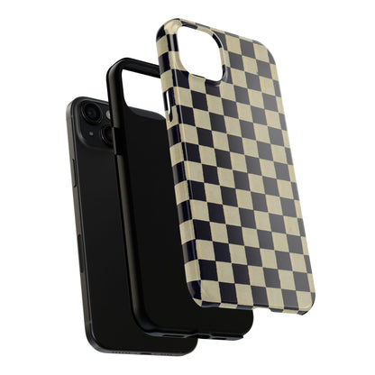 Ichimatsu Check Phone Case | Japanese Chiyogami Art | Taisho Modern Design 1926