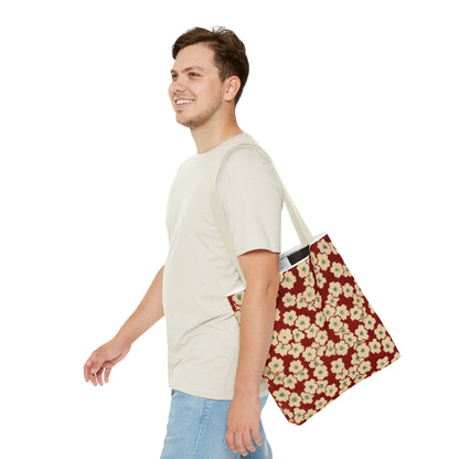 Japanese Sakura Tote Bag - Taisho Era Chiyogami Washi Pattern Vintage Design