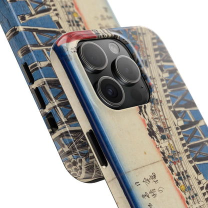浮世絵ブリッジ・ミニマルスマホケース Ukiyo-e Bridge Minimalist Phone Case