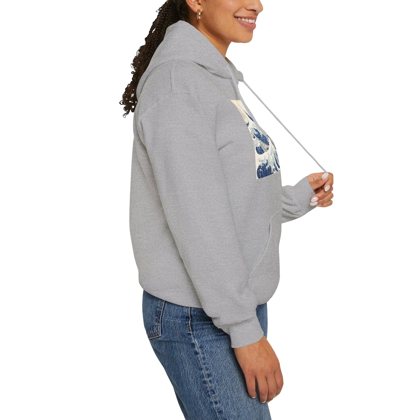 Great Wave off Kanagawa Hoodie - Hokusai Japanese Ukiyo-e Unisex Sweatshirt