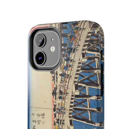 浮世絵ブリッジ・ミニマルスマホケース Ukiyo-e Bridge Minimalist Phone Case