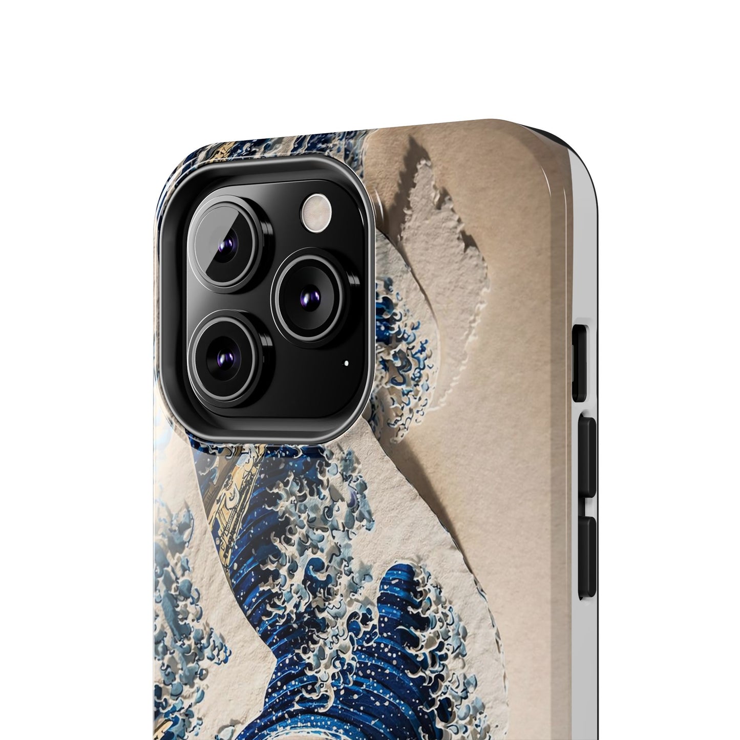 Great Wave 3D Embossed Tough Phone Case – Hokusai Japanese Art