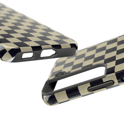 Ichimatsu Check Phone Case | Japanese Chiyogami Art | Taisho Modern Design 1926