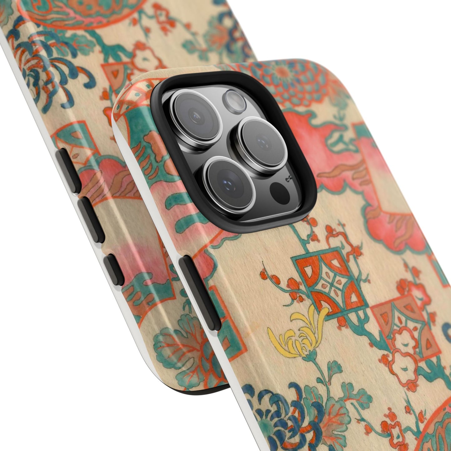 Meiji Era Fan & Chrysanthemum Phone Case | 1901 Zuan Hyakushu | Japanese Art