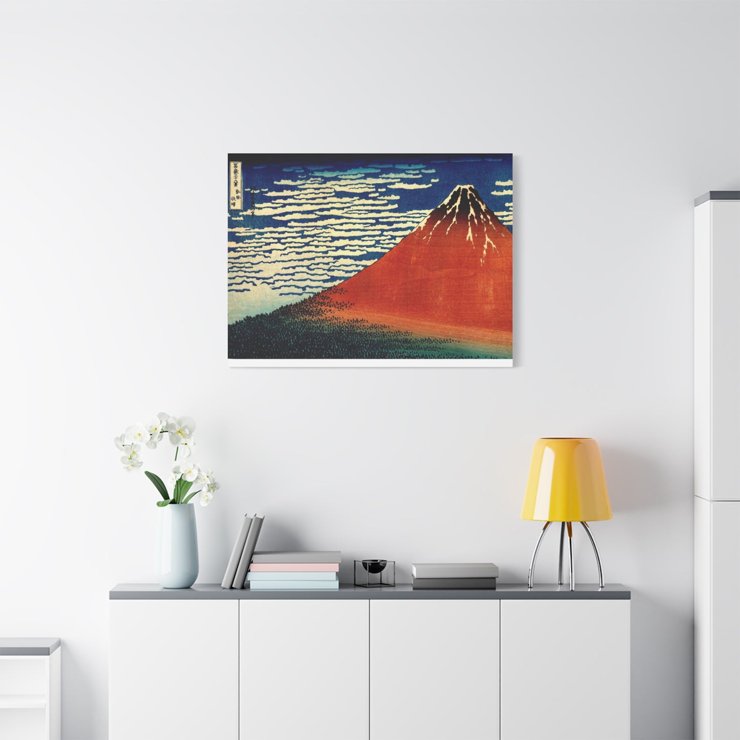 Red Fuji Canvas Print - Hokusai Fine Wind Clear Morning Japanese Ukiyo-e Wall Art