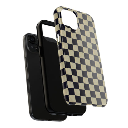 Ichimatsu Check Phone Case | Japanese Chiyogami Art | Taisho Modern Design 1926