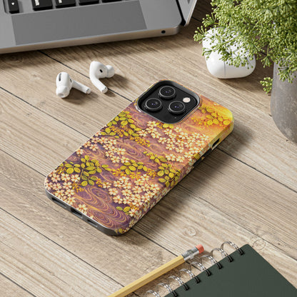 Sakura River Morning Light Phone Case – Japanese Chiyogami Inspired