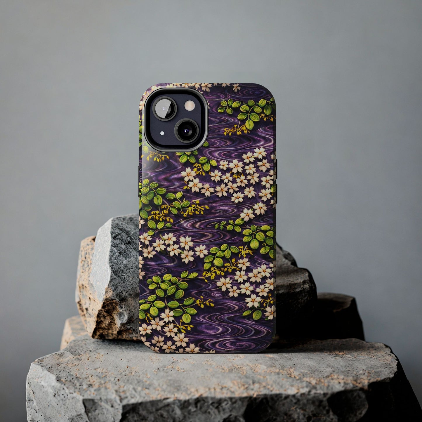 Sakura River Phone Case – Japanese Chiyogami Inspired Design