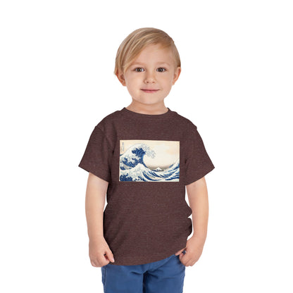 Great Wave off Kanagawa Toddler T-Shirt - Hokusai Japanese Art Kids Tee