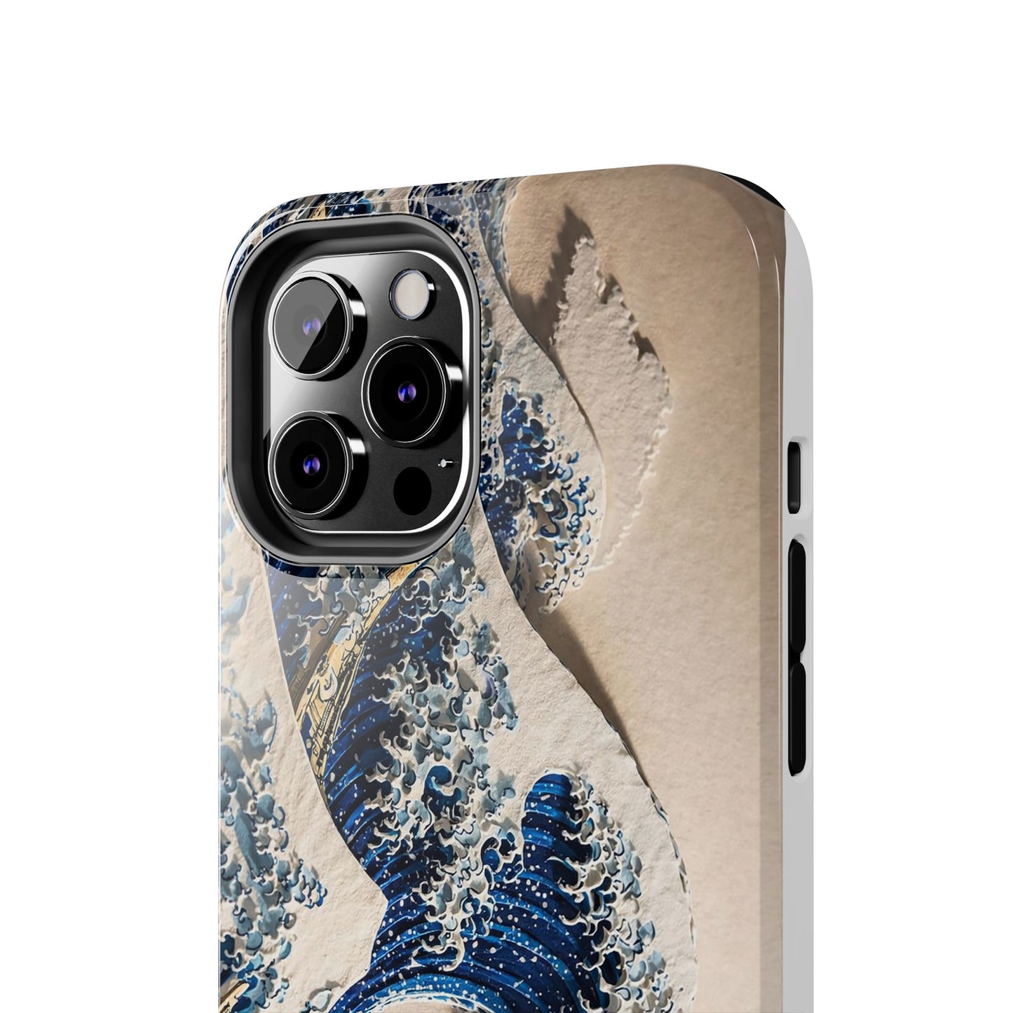 Great Wave 3D Embossed Tough Phone Case – Hokusai Japanese Art