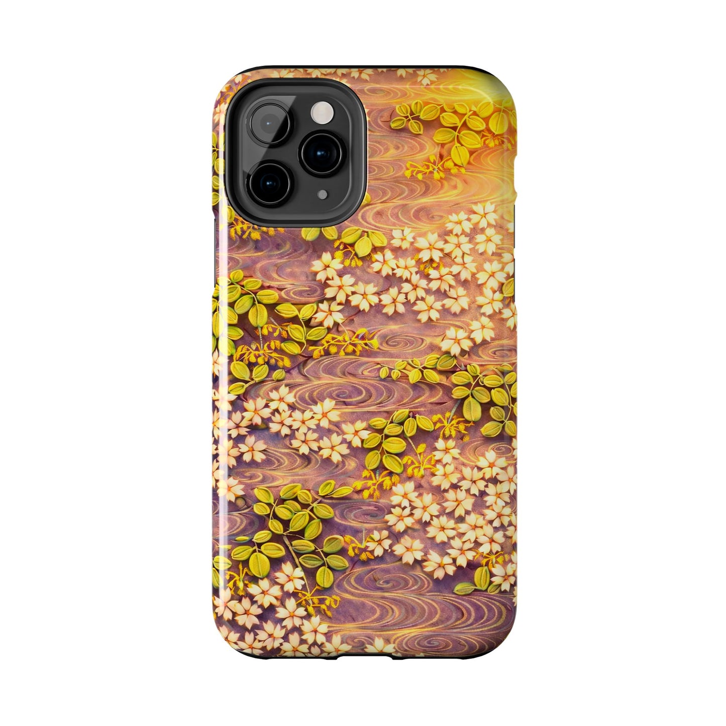 Sakura River Morning Light Phone Case – Japanese Chiyogami Inspired