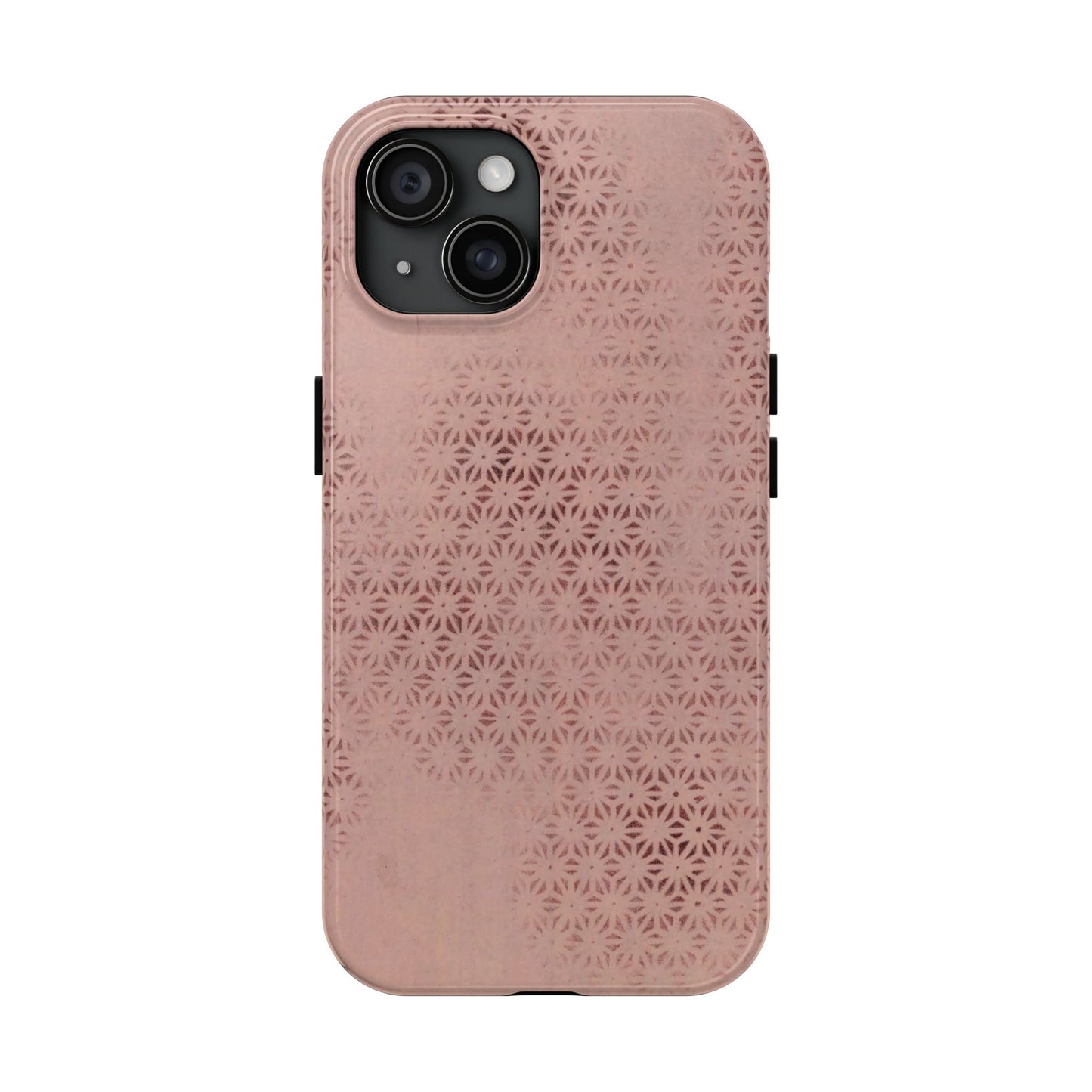 Taisho Era Pink Asanoha Phone Case | 1926 Japanese Chiyogami Art | Hemp Leaf Pattern