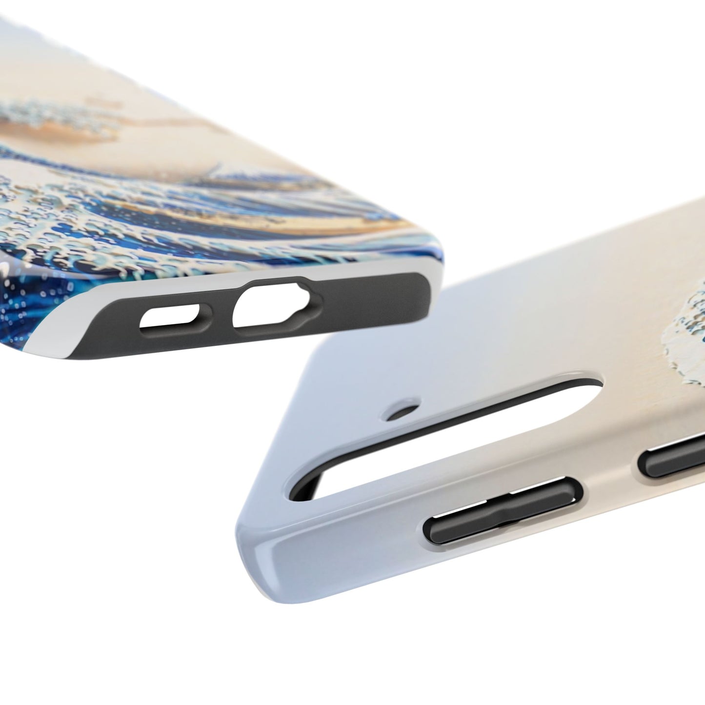 Japanese Great Wave Morning Glow Phone Case | Hokusai 3D Art | Edo Era Masterpiece