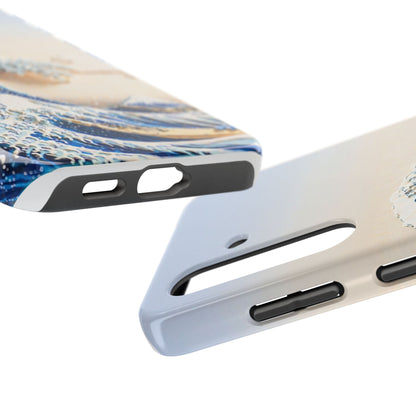 Japanese Great Wave Morning Glow Phone Case | Hokusai 3D Art | Edo Era Masterpiece