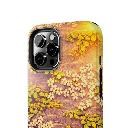 Sakura River Morning Light Phone Case – Japanese Chiyogami Inspired
