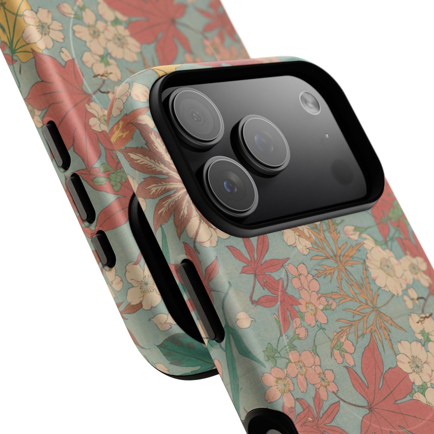 Meiji Era Maple & Autumn Bloom Phone Case | "Chiyogami Mihon" Japanese Archive Art