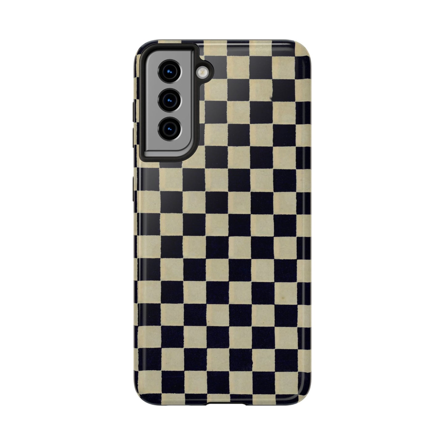 Ichimatsu Check Phone Case | Japanese Chiyogami Art | Taisho Modern Design 1926