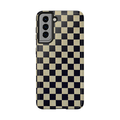 Ichimatsu Check Phone Case | Japanese Chiyogami Art | Taisho Modern Design 1926